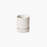 Planter White Black Specks w Tray