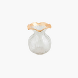 Ruffled Gold Edge Vase