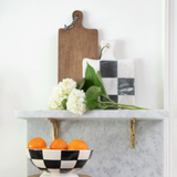 Marble Checkerboard Cheeseboard Set
