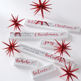 Red Glitter Star