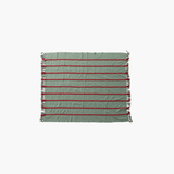 Throw w Braided Embroidery & Fringe