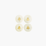 Marble Coasters w/ Brass Tree Inlay