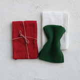 Christmas Cotton Tea Towels, Set of 3