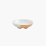 Footed Bowl White+Rust