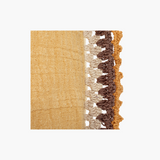 Lumbar Pillow w/ Crocheted Edge