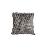 Gray Fur Pillow