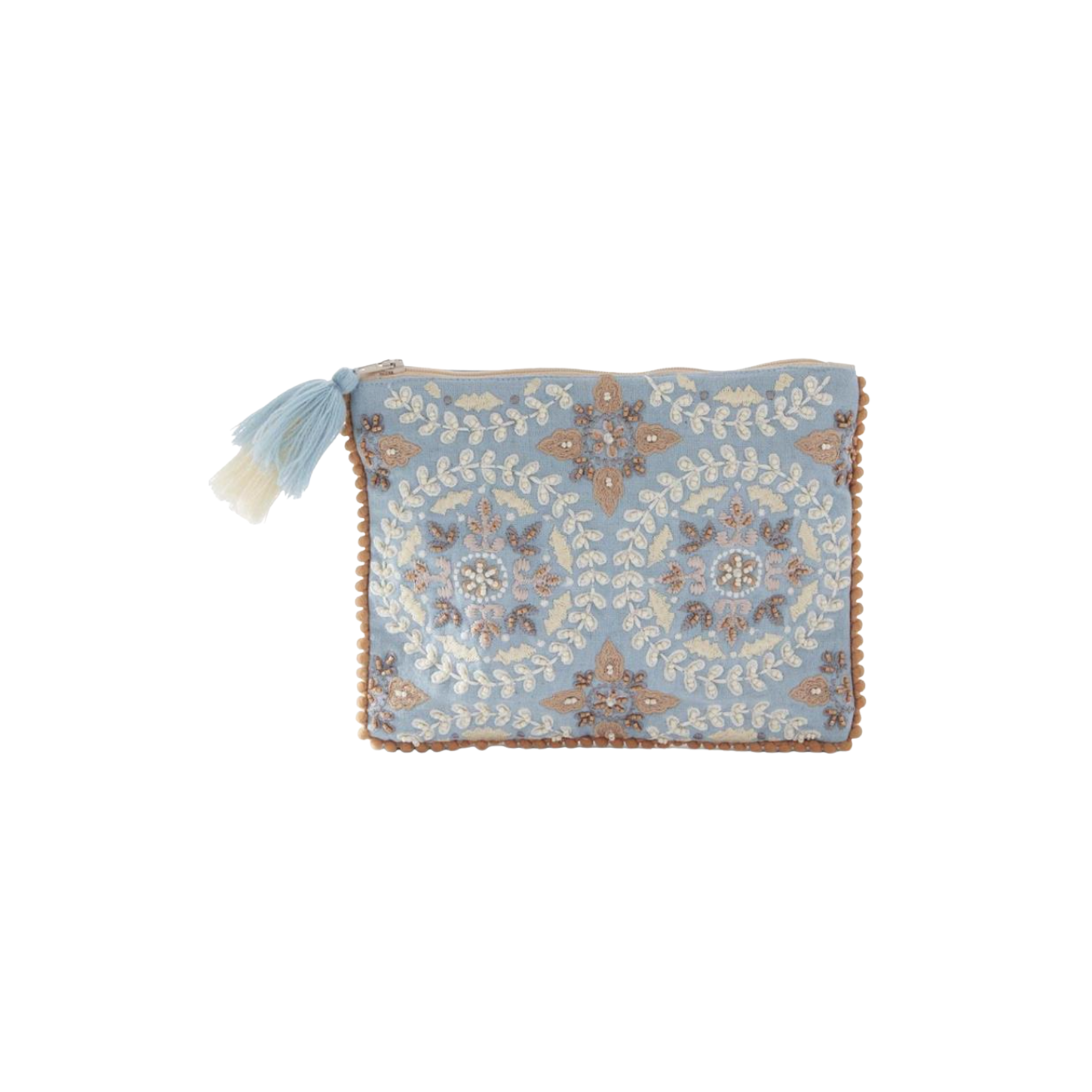 Embroidered Cosmetic Bag
