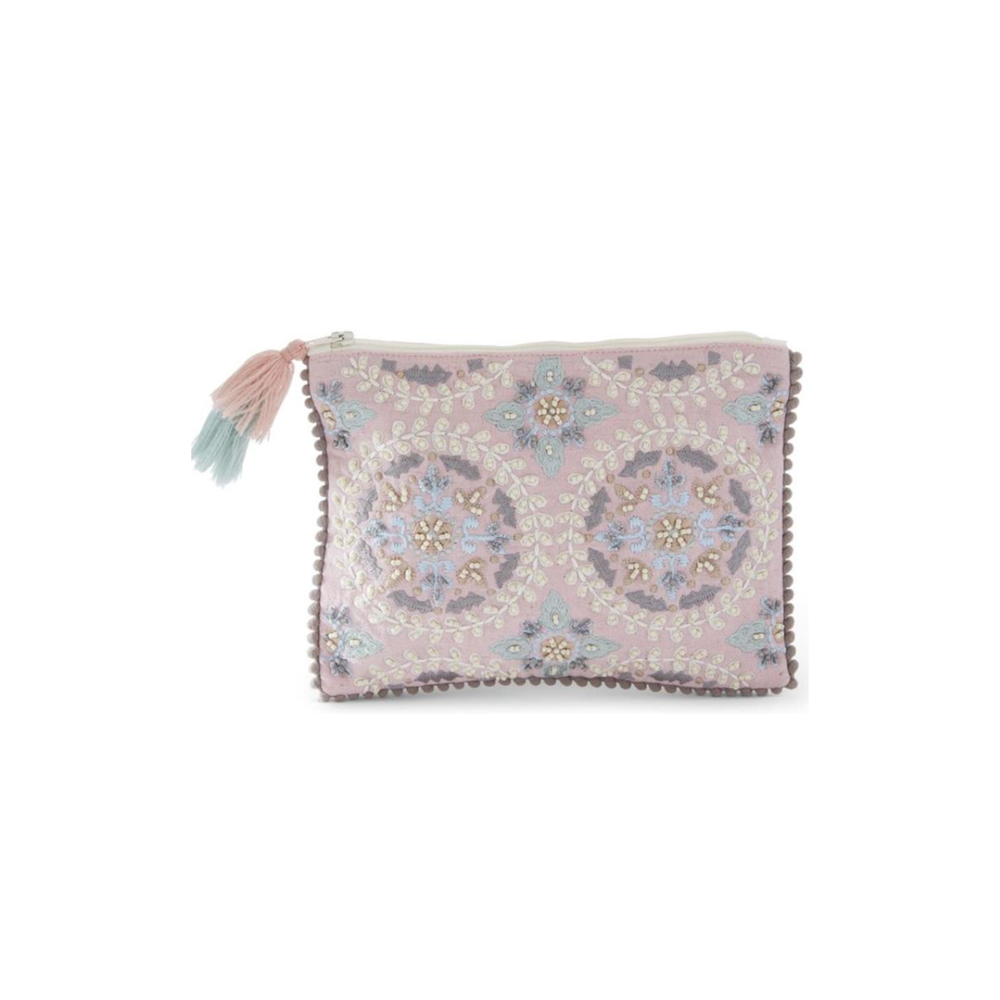 Embroidered Cosmetic Bag