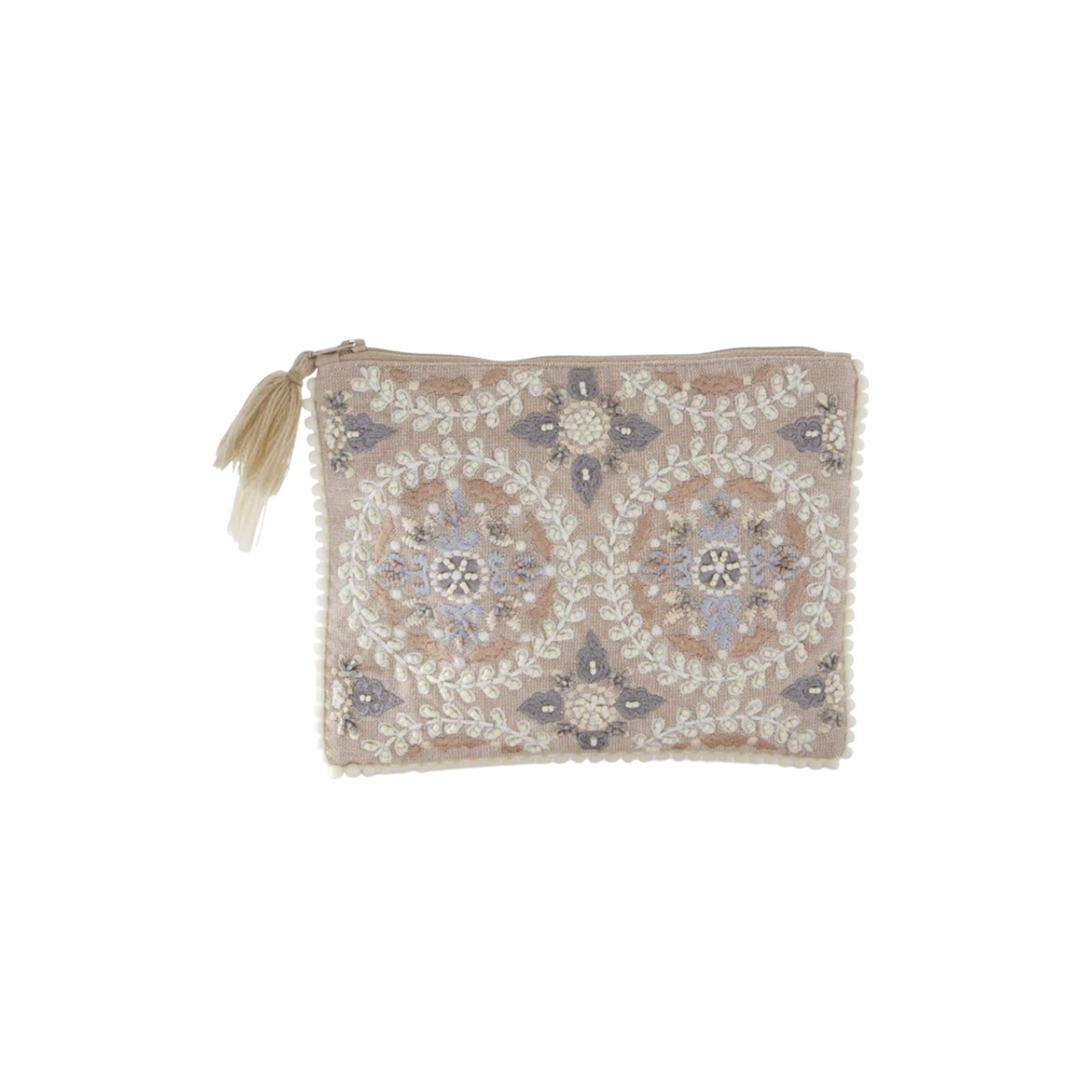 Embroidered Cosmetic Bag