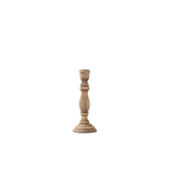 Carved Wood Taper Candleholders