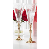 Crackled Glass Goblet