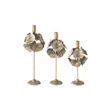 Gold Lotus Leaf Taperholder