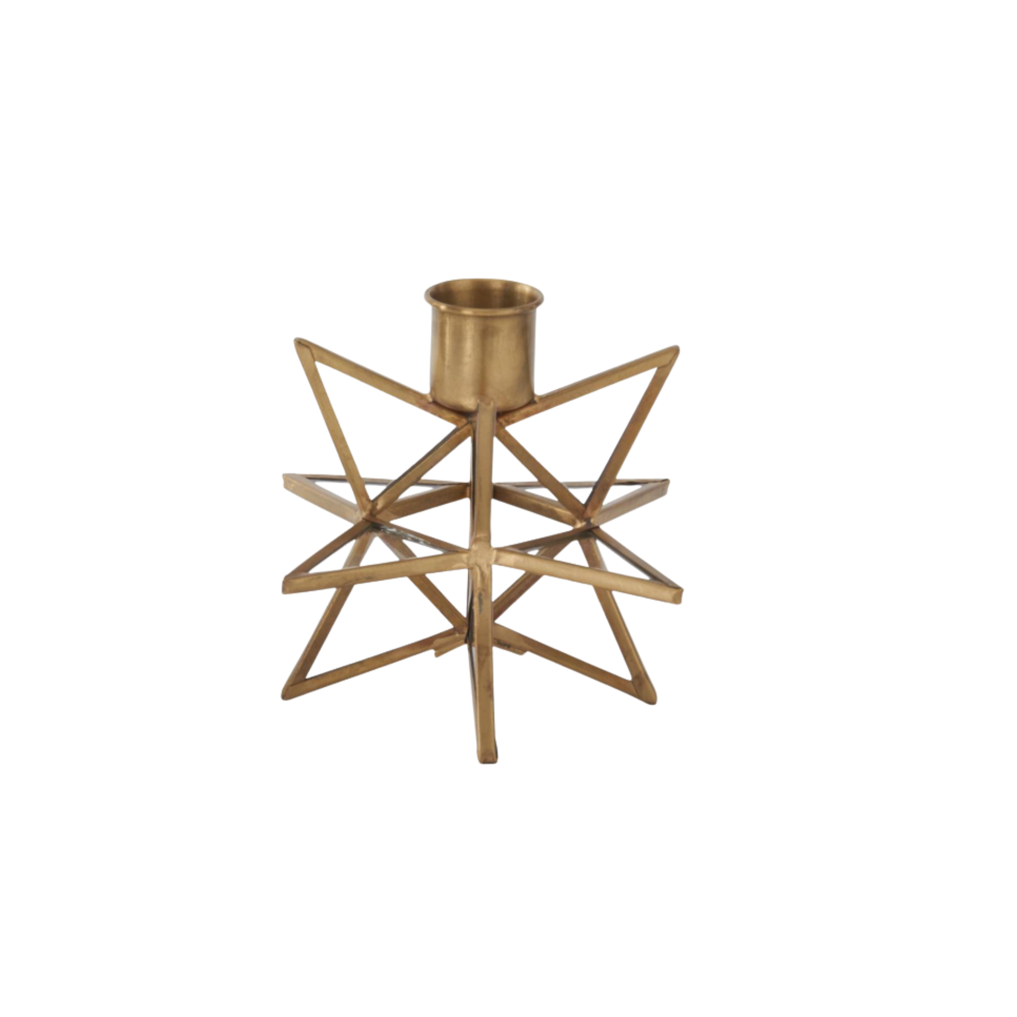 Gold + Glass Taper Holder