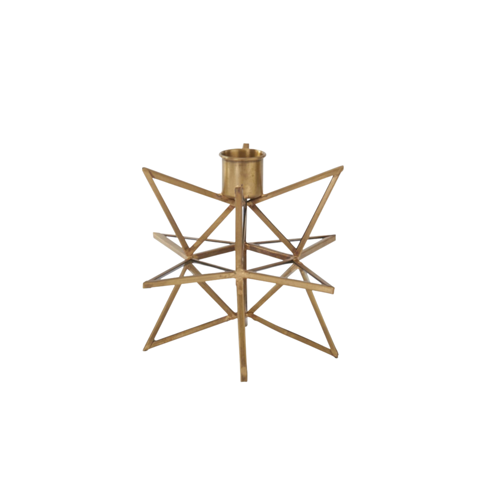 Gold + Glass Taper Holder