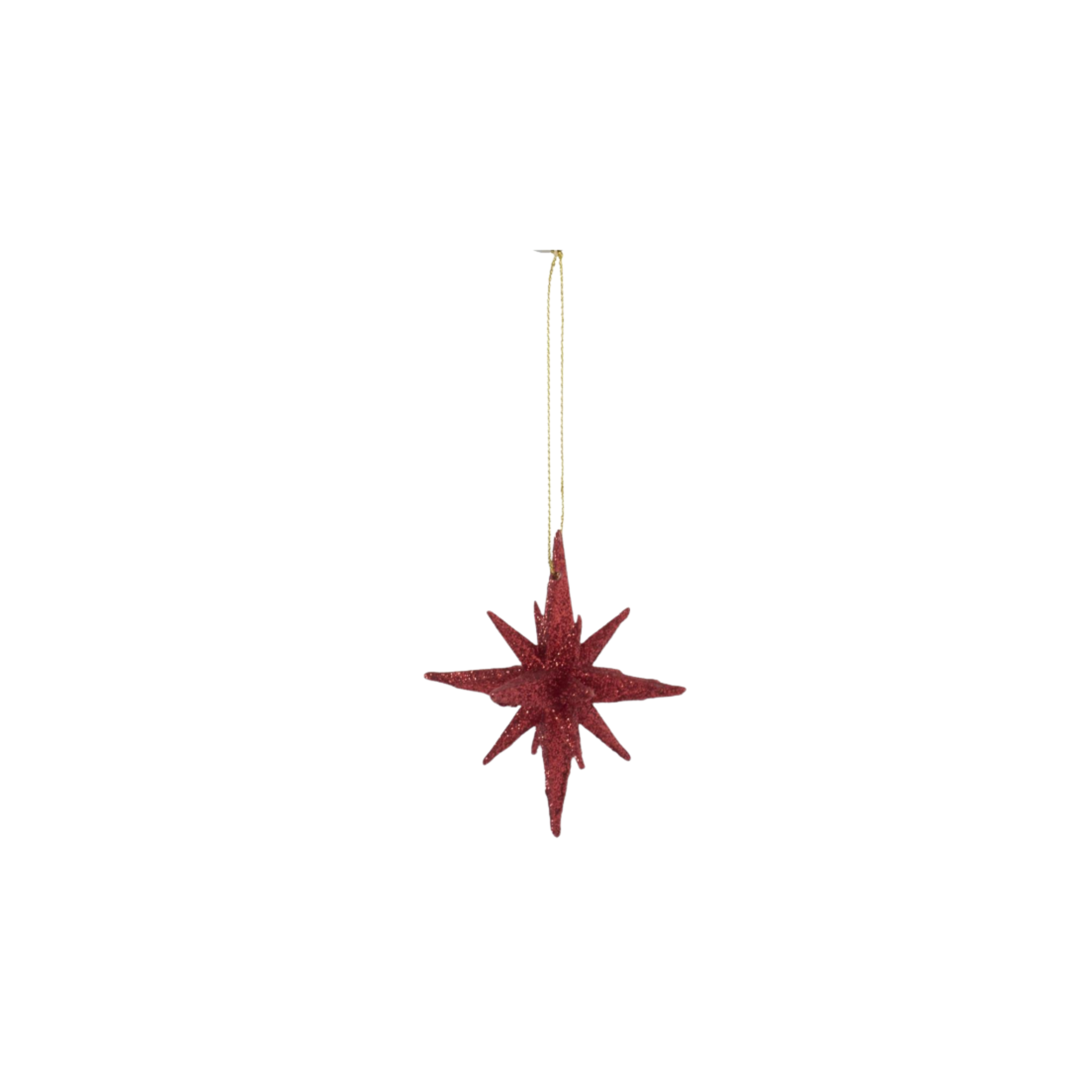 Red Glitter Star