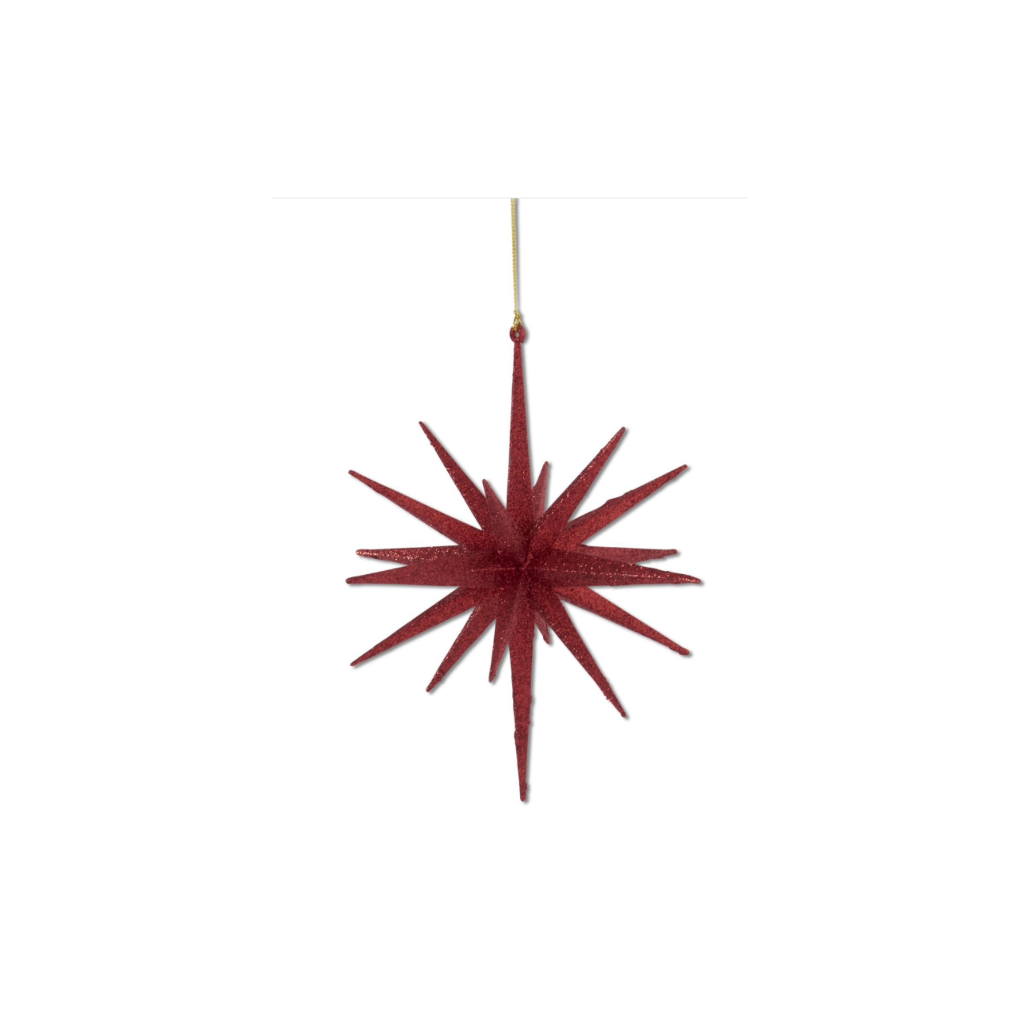 Red Glitter Star