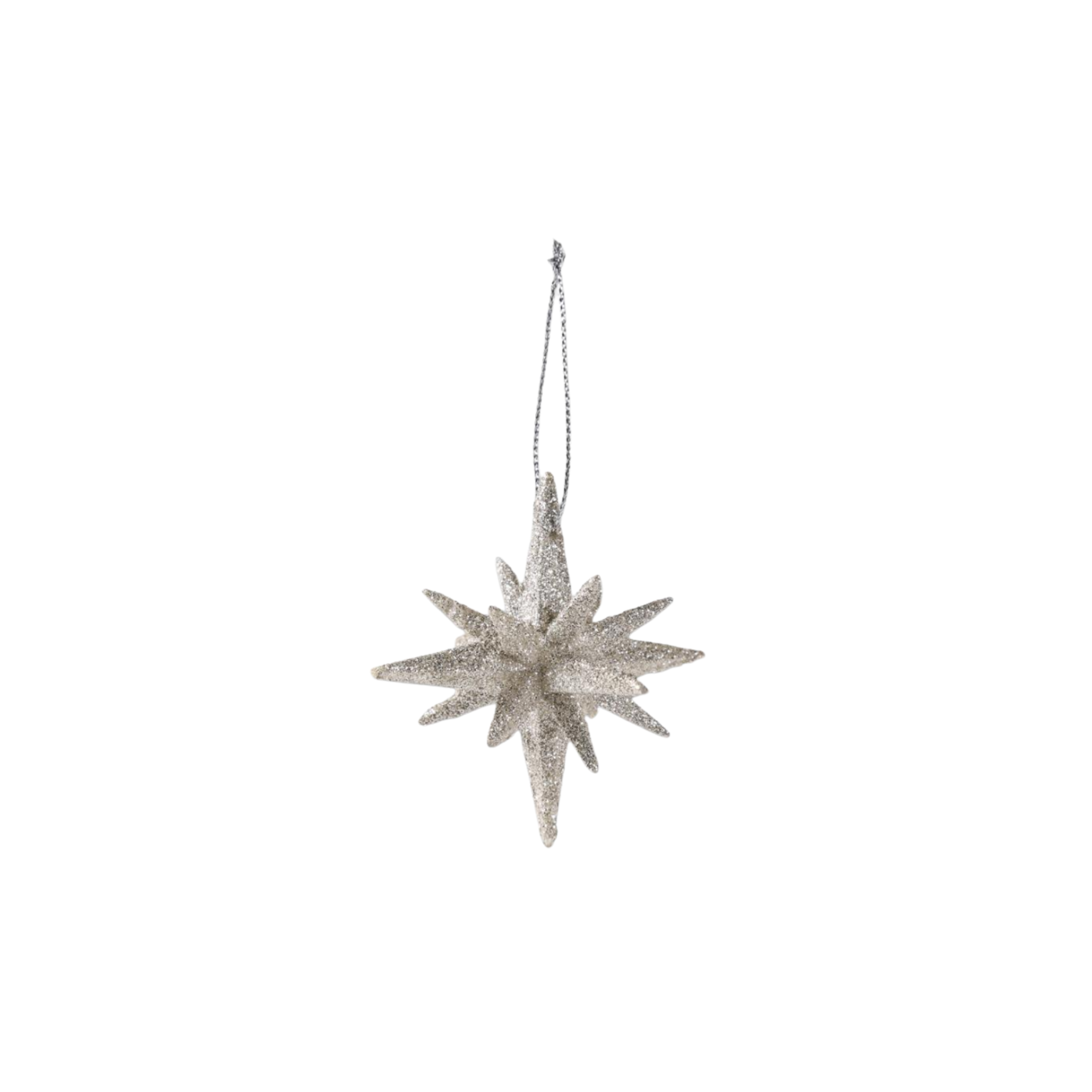 Silver Glitter Star