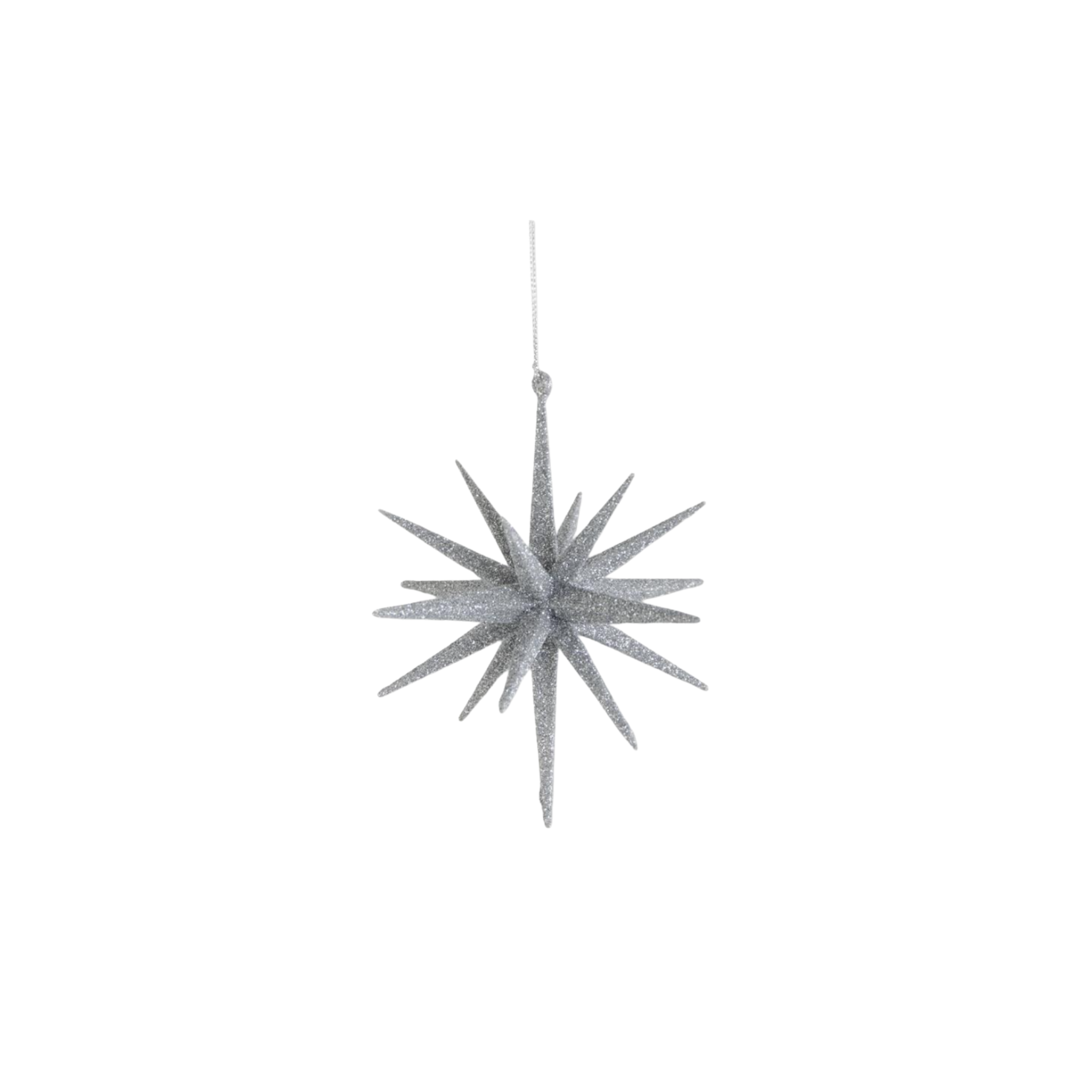 Silver Glitter Star