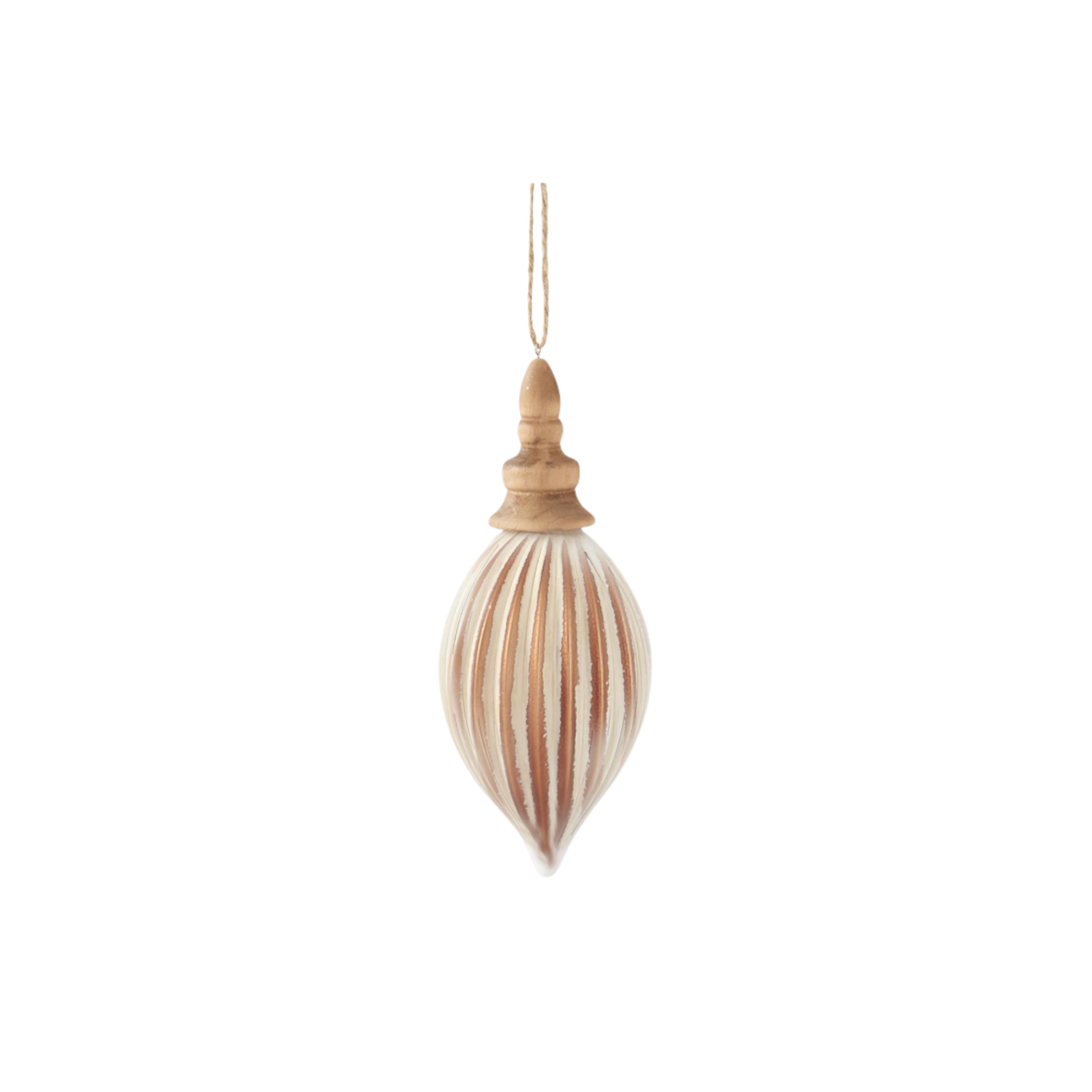 Glass + Wood Ornament