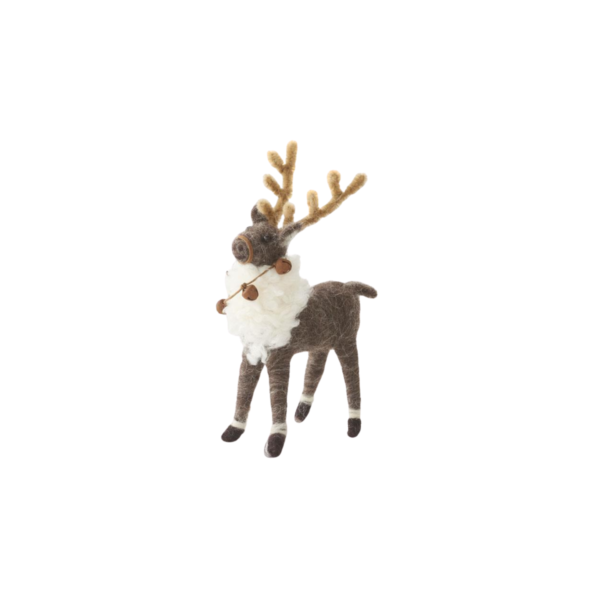 Wool Reindeer w/ Bells