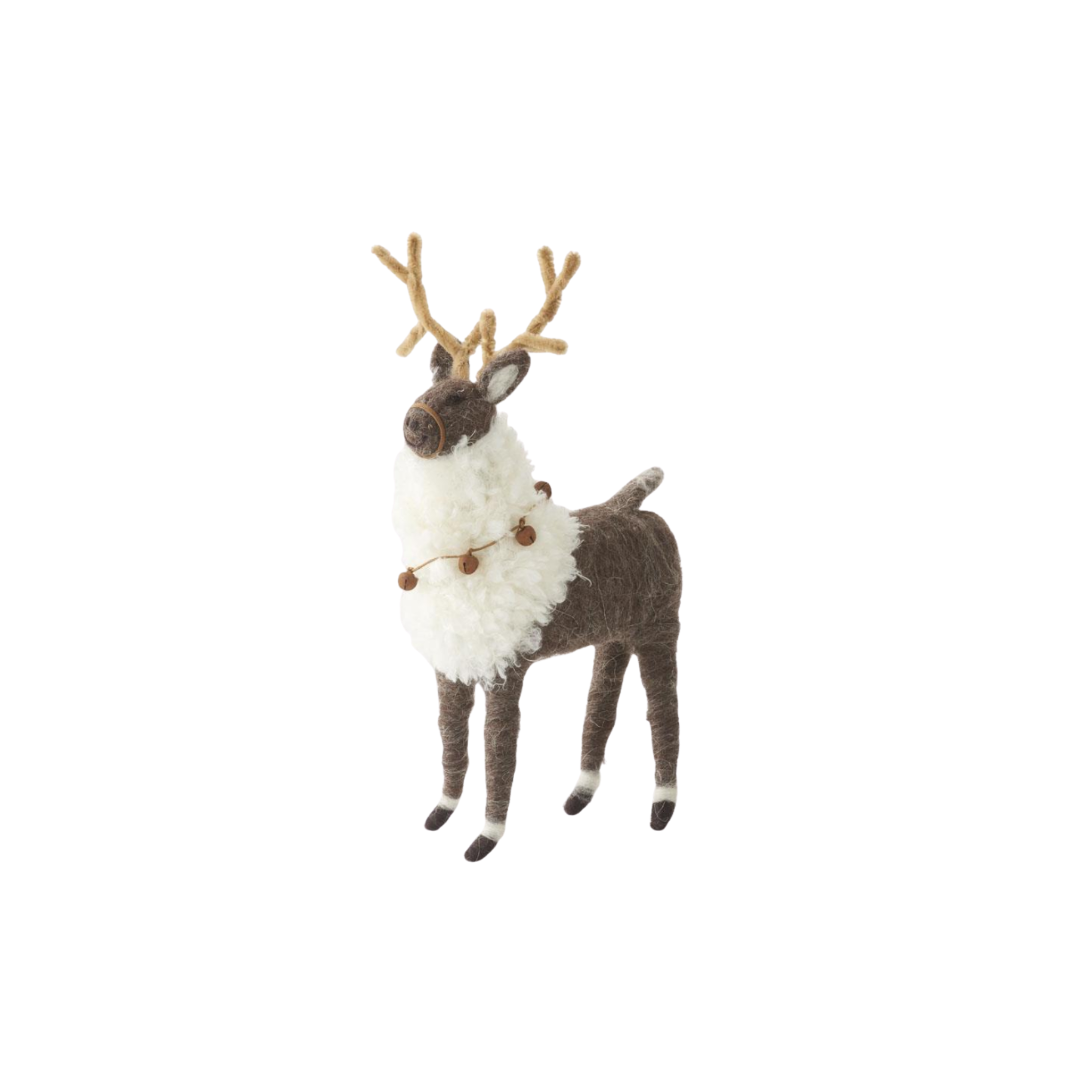 Wool Reindeer w/ Bells