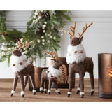 Wool Reindeer w/ Bells