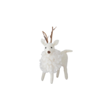 Wool Deer w Stick Antlers