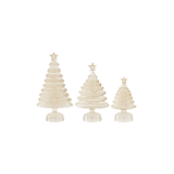 Gold Iced Glass Christmas Tree