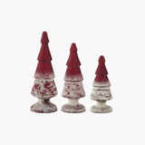 Red + White Glass Tree