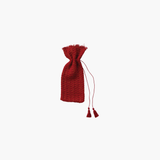 Wine Bag w/ Metallic Gold Thread & Tassels