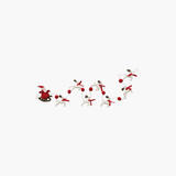 Santa In Sleigh & Reindeer Garland