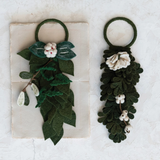 Felt Door Hanger w/ Leaves & Flowers