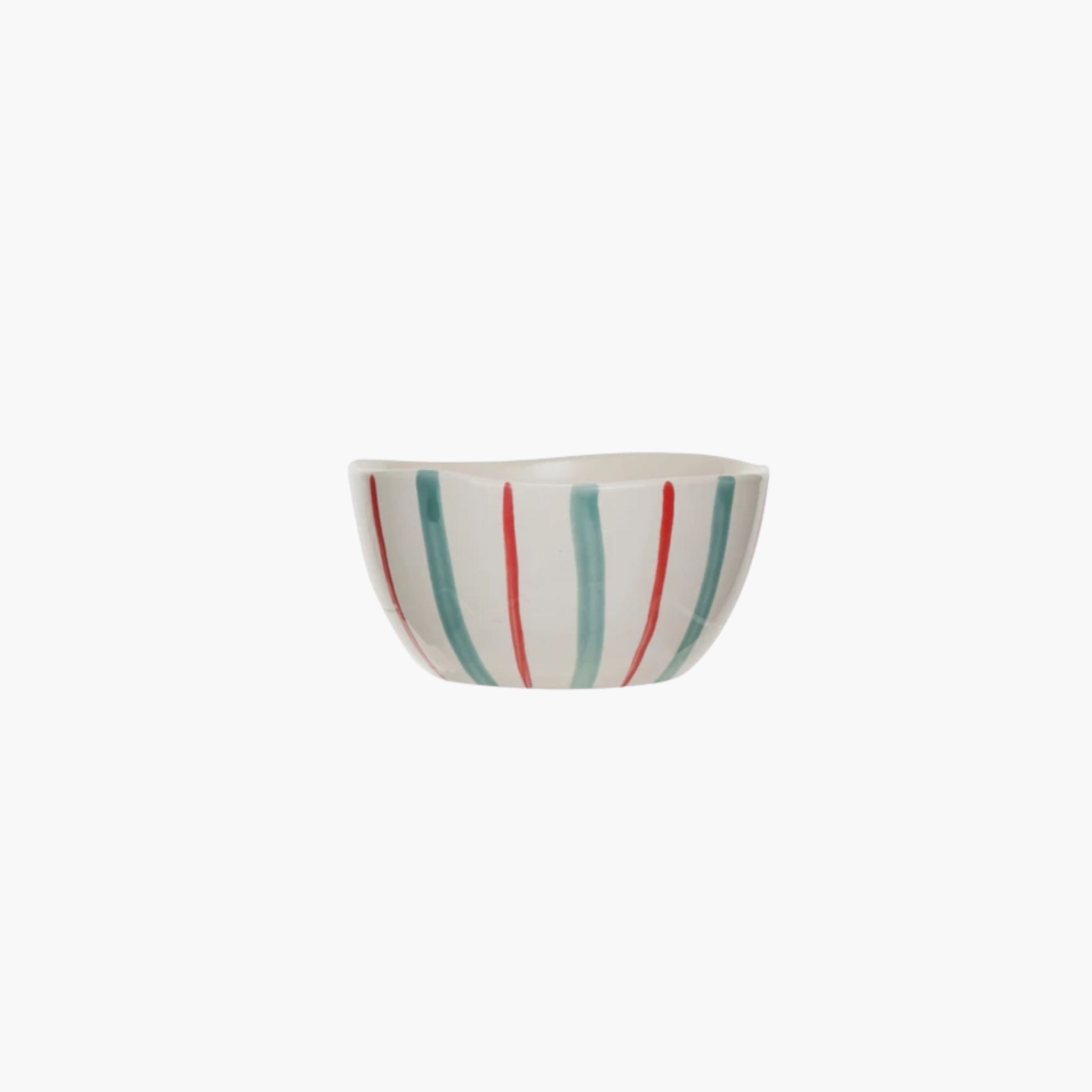 Red, Aqua & Cream Bowl