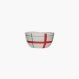 Red, Aqua & Cream Bowl