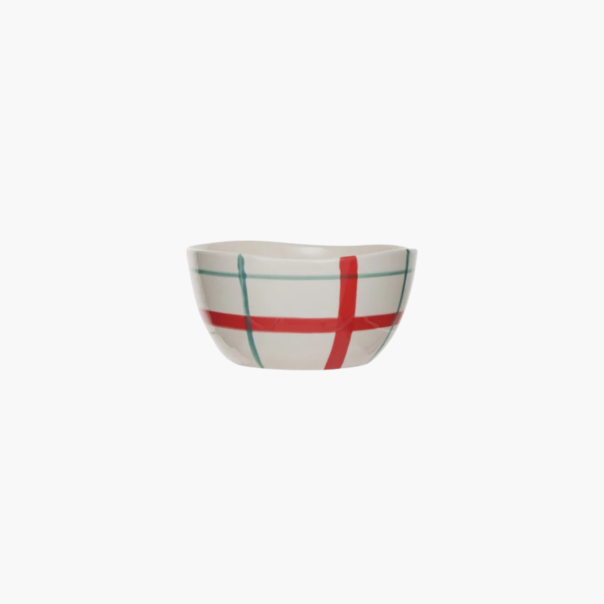 Red, Aqua & Cream Bowl