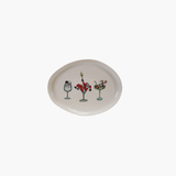 Platter w Tipsy Holiday Characters
