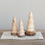 Carved Wood Trees w/ Live Edge