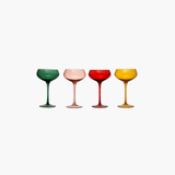 Amber Vintage Champagne Glass