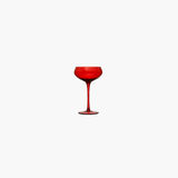 Red Vintage Champagne Glass
