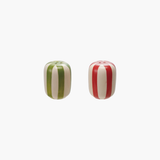 Candy Striped S&P Shakers