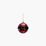 Disco Ball Ornament w Santa Belt