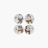 Dish w Snowman & Bird