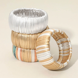 Metal Bar Stretch Bracelet