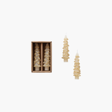 Cream + Gold Tree Shaped Taper