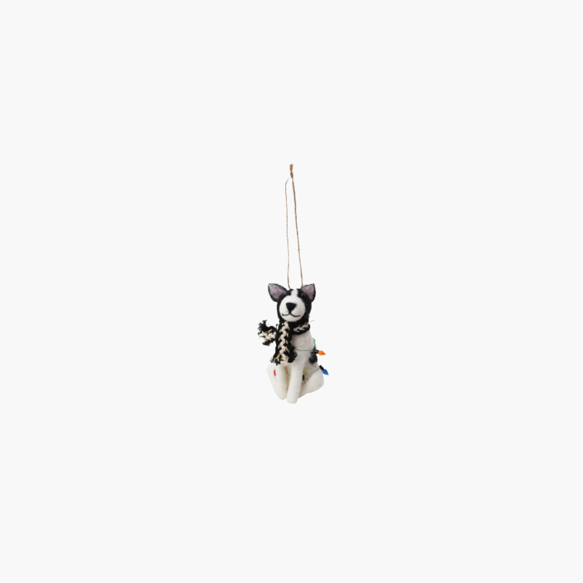 Handmade Wool Felt Dog Ornament