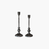 Enameled Gray Aluminum Taper Holder