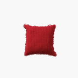 Red Woven Pillow w/ Metallic Gold Thread