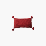 Red Knit Lumbar Pillow