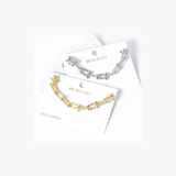 Textured Metal Chain Bracelet