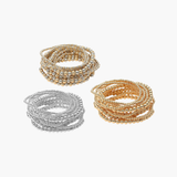 Metal Ball Beaded Bracelets (10 pieces)